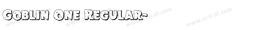Goblin One Regular字体转换